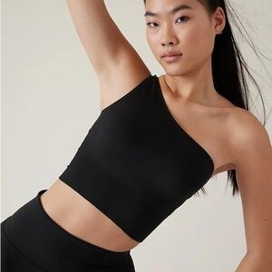 Athleta Aurora One Shoulder Ribbed Seamless Tank